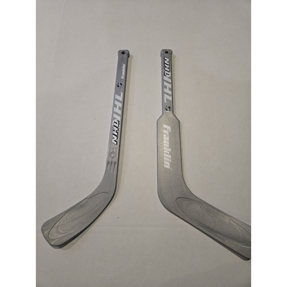 Franklin Shot Zone Mini Hockey Stick Silver Color Set Of 2